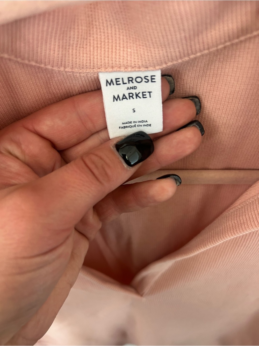 Melrose and Market Dusty Rose Ribbed Top
